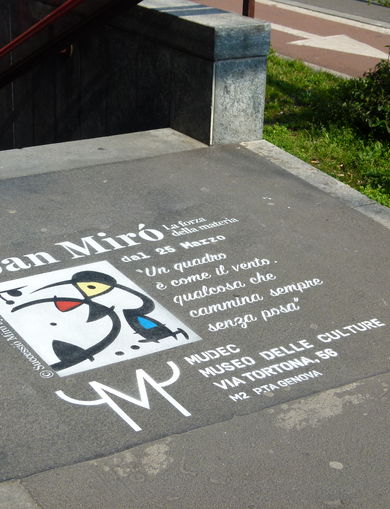 Street Advertising Mostra Joan Miró. La forza della materia